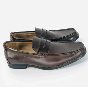 Boys dress up leather loafers
